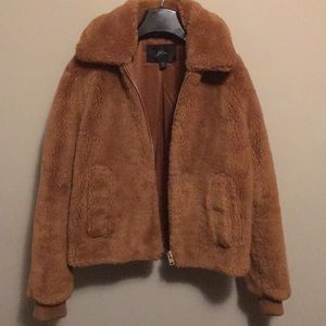 J. Crew women’s teddy bear plush jacket XS